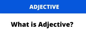Definition of Adjective and its Types | Grammar