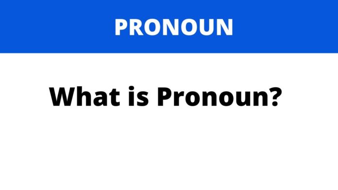 what is the pronoun