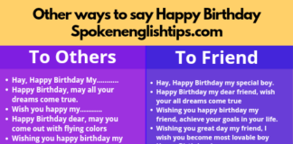 ways to say happy birthday