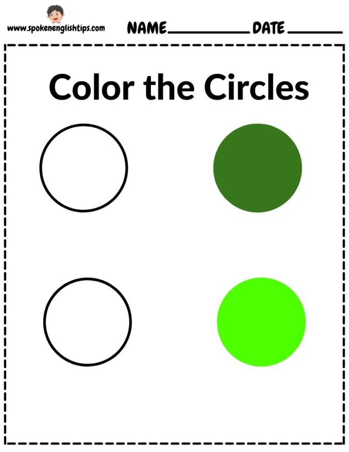 Printable Circle Worksheets Preschool Learning Preschool C54
