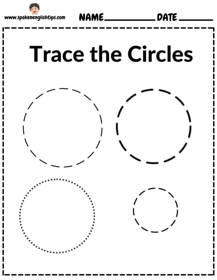 Circle Worksheet Preschool | Free Printable Tracing Circles