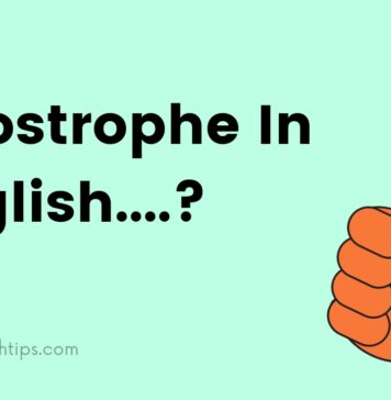 What we call apostrophe in English