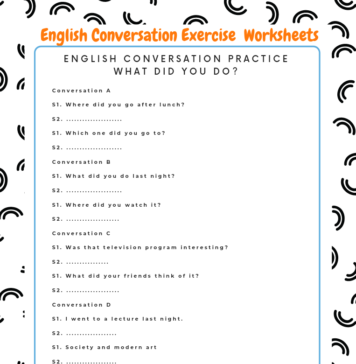 English conversation practice