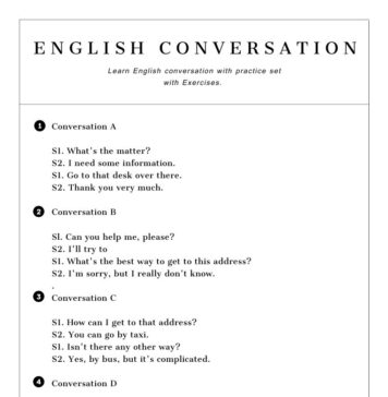 English conversation practice exercise (3)
