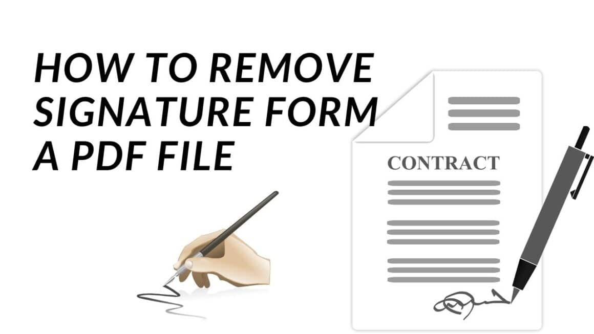 how to remove signature from a pdf