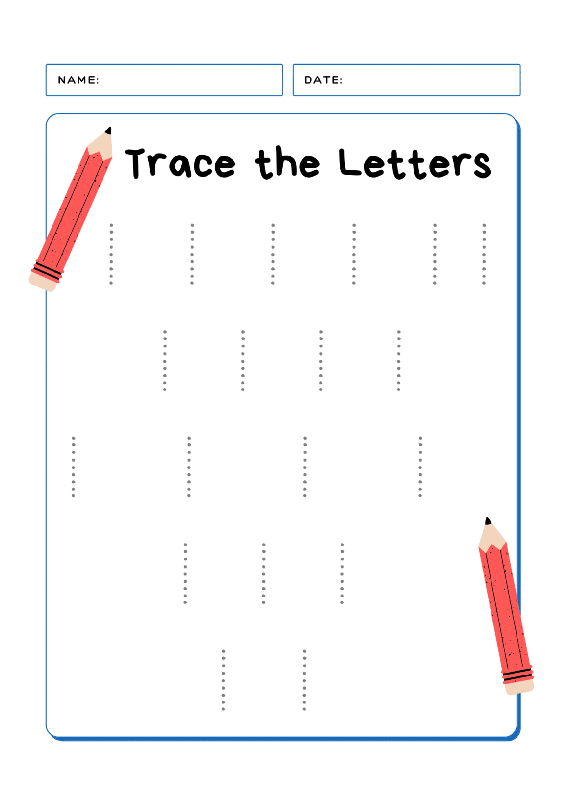 Letter i worksheets for kindergarten 