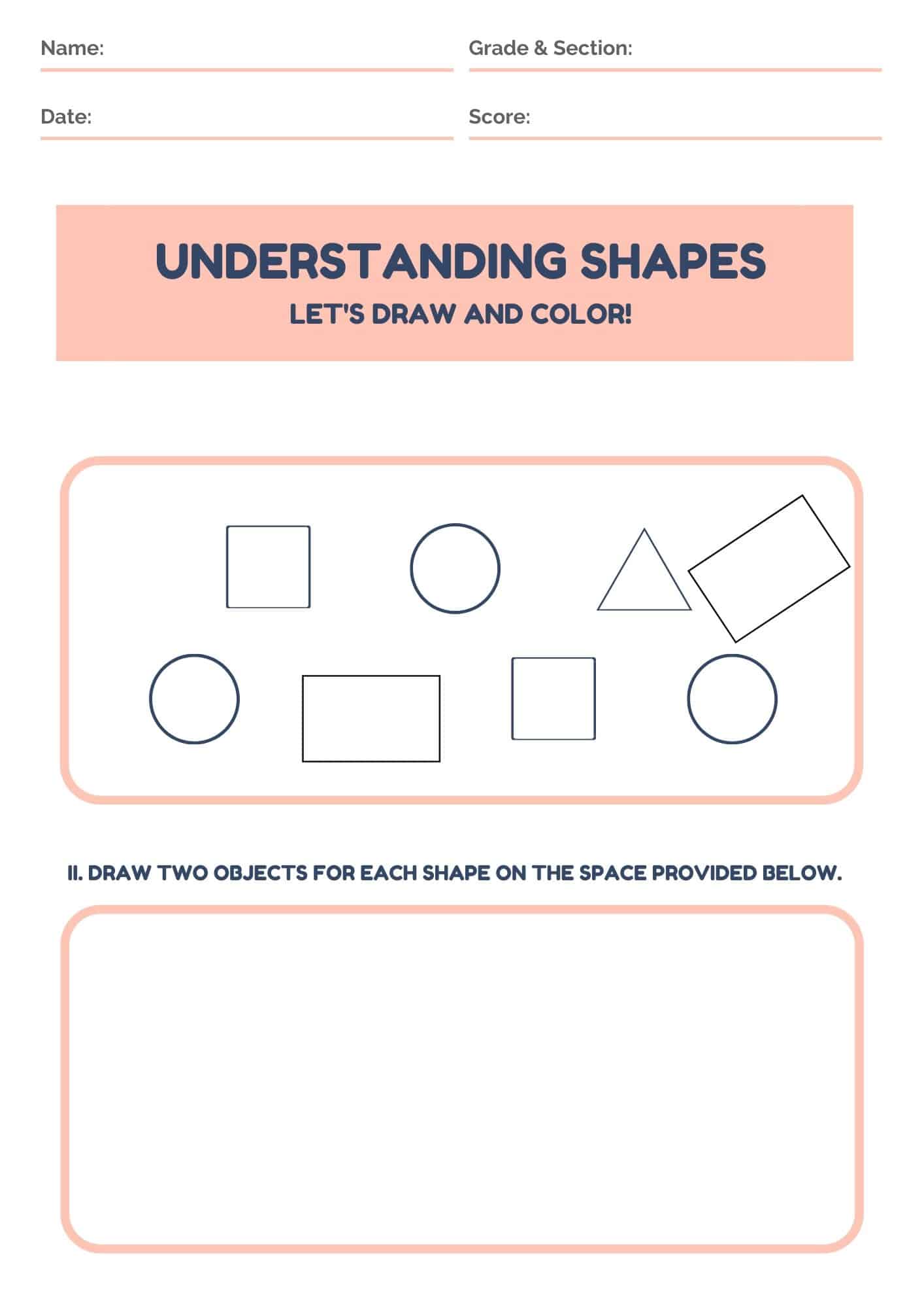 rectangle shape activities free worksheets printable for kindergarten