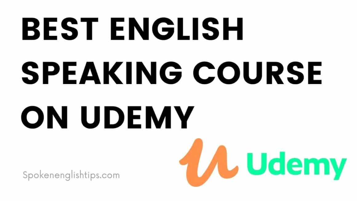 English speaking course on udemy