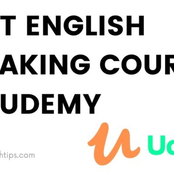 English speaking course on udemy