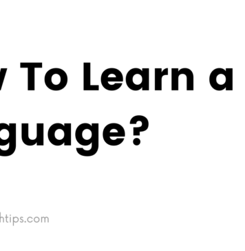 how to learn a new langage