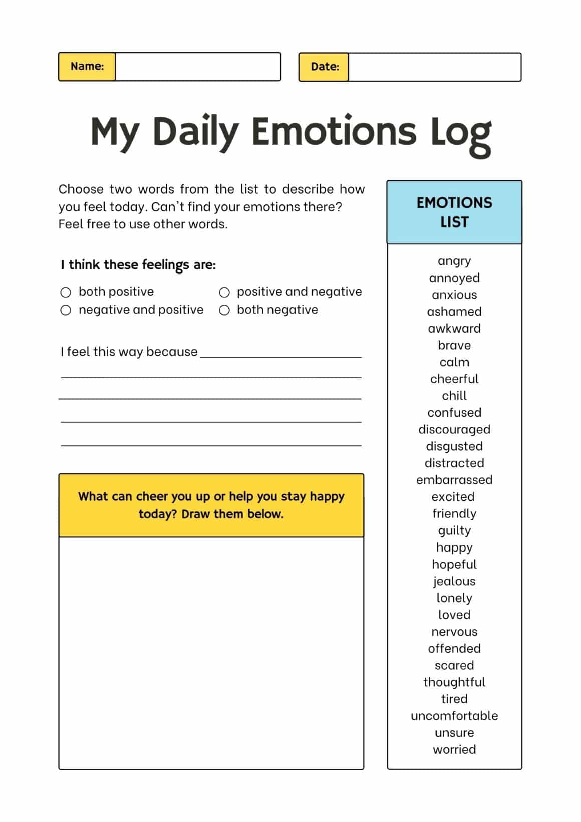 Anger Worksheets for Kids | Download Anger worksheets free