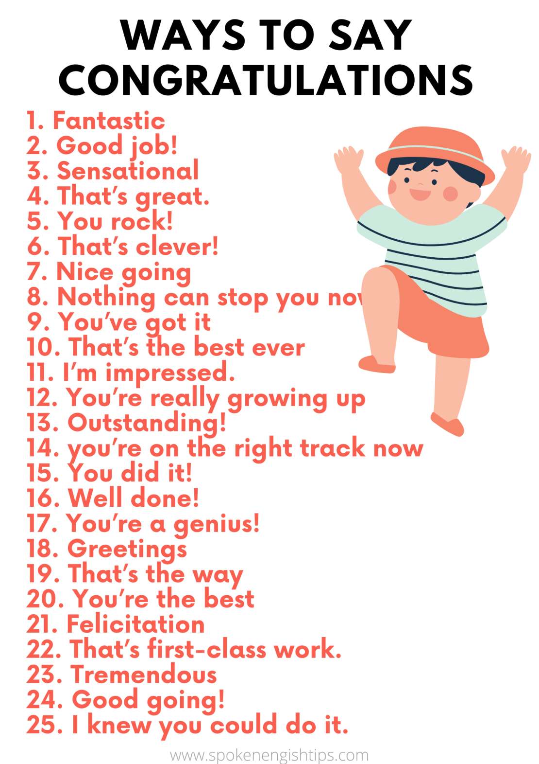 25 ways to say congratulation