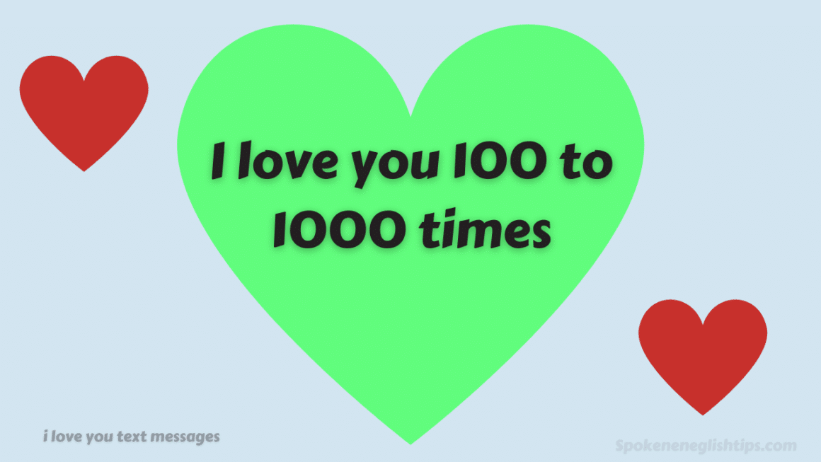 1000 Times I Love You