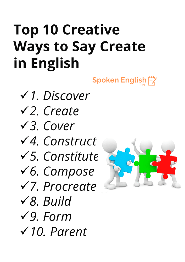 10 creative ways to say create in English