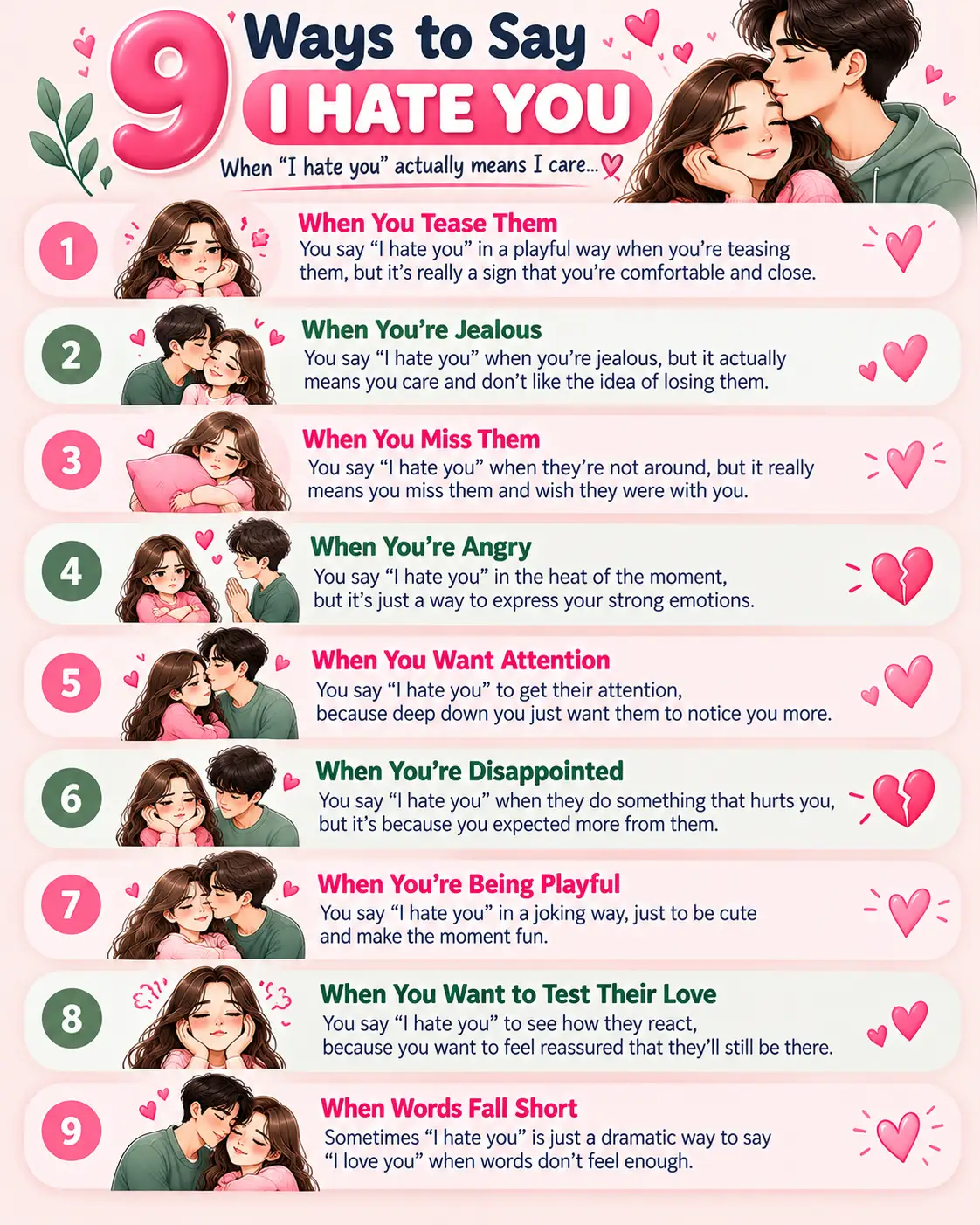 I Hate You 100 Times Copy and Paste with Emoji 9 ways to say I Hate You