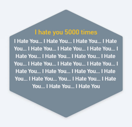  I Hate You 1000 Times Copy and Paste 