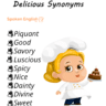 delicious synonyms
