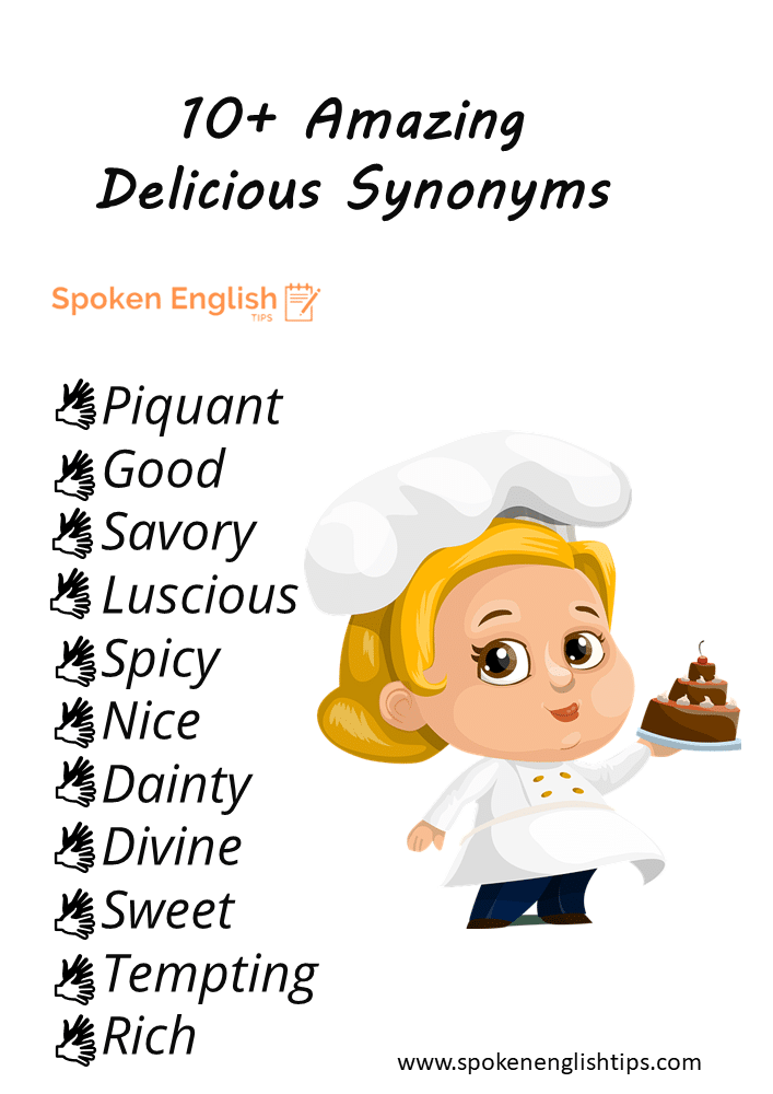 Delicious Meaning Synonyms And Antonyms