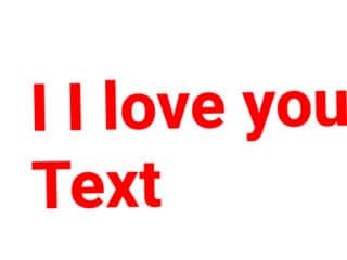 I love you text