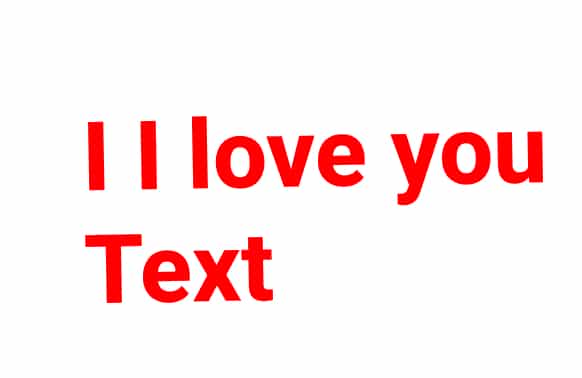 I love you text