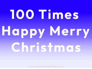100 times happy merry christmas