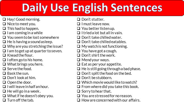 Daily Use English Sentences Spokenenglishtips Com My Xxx Hot Girl