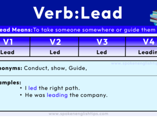 lead verb