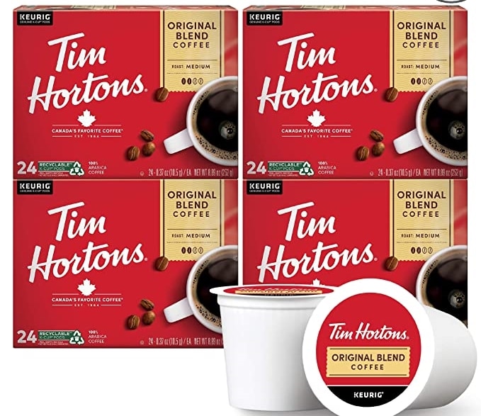 Tim Hortons Original blend of premium coffee 100 ct