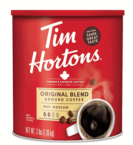 Tim Hortons Original Blend, Medium Roast Ground Coffee, Canada’s Favorite Coffee