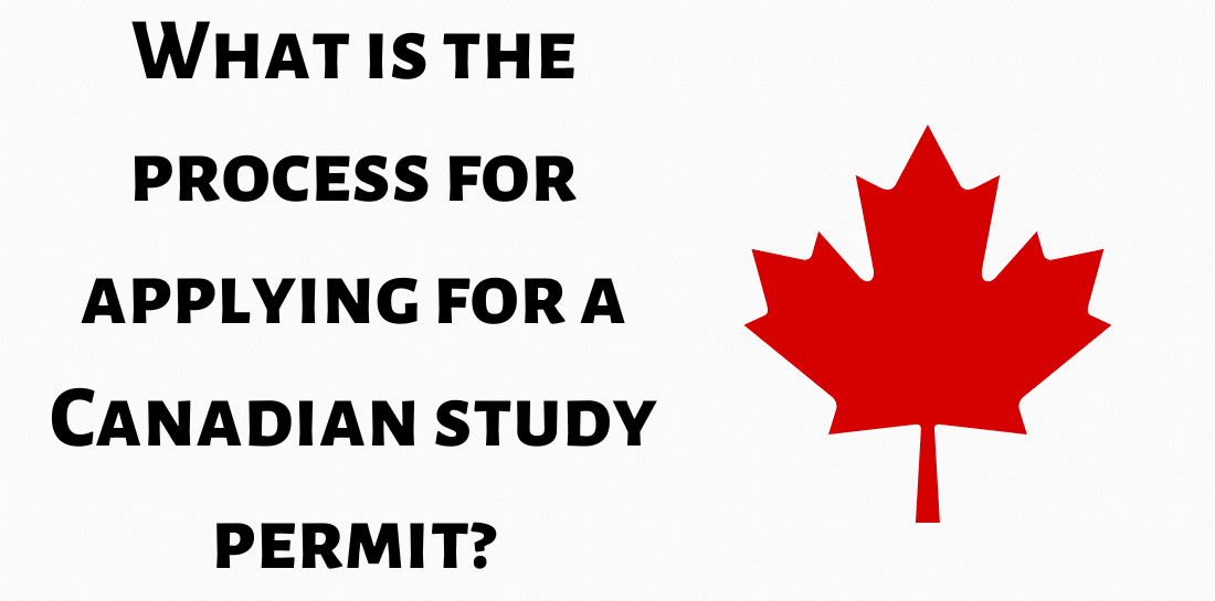 What is the process for applying for a Canadian study permit?