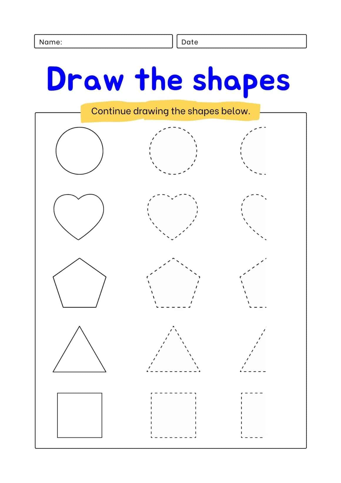 Matching Worksheets For Preschool - Spokenenglishtips
