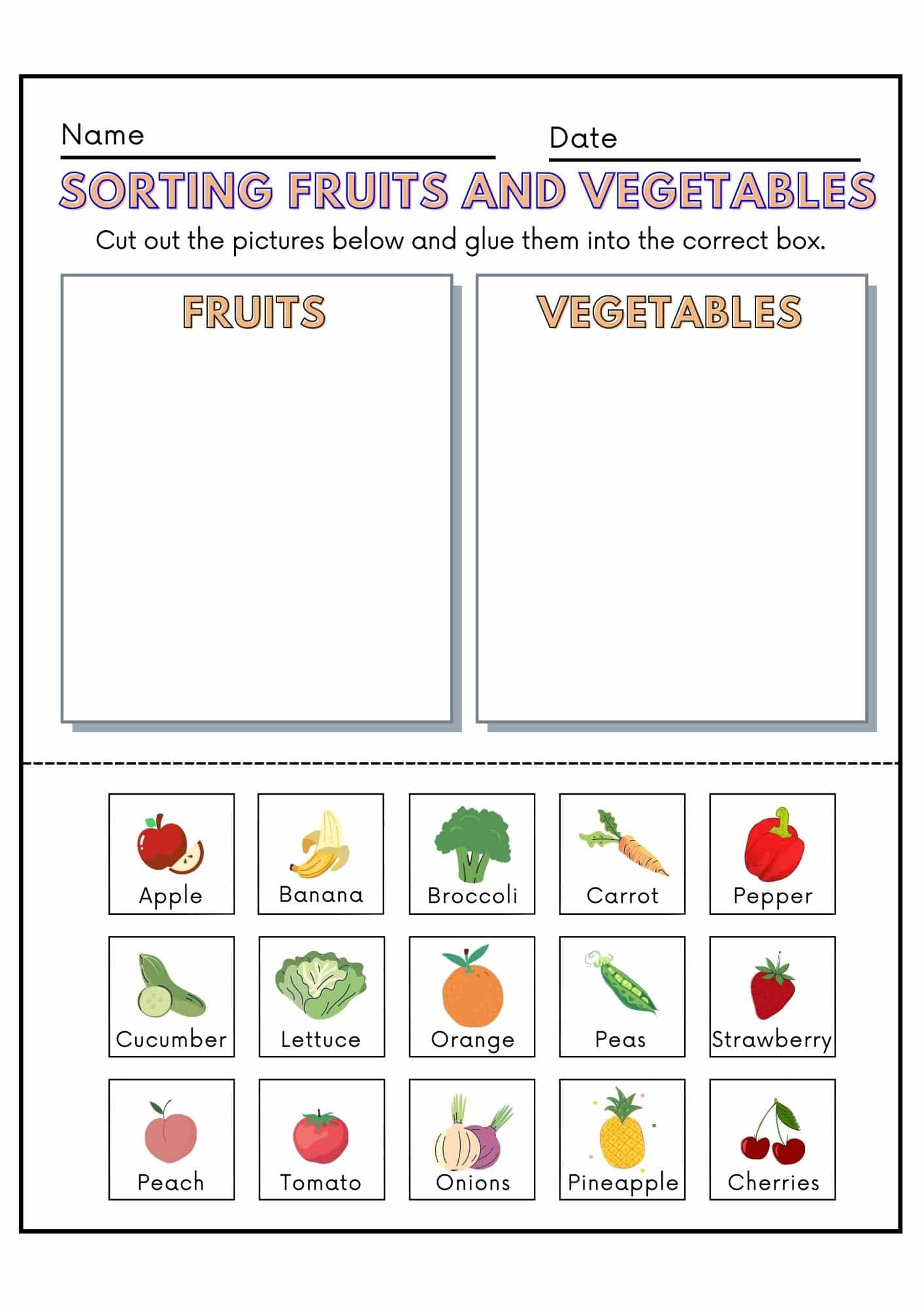 Matching Worksheets For Preschool - Spokenenglishtips