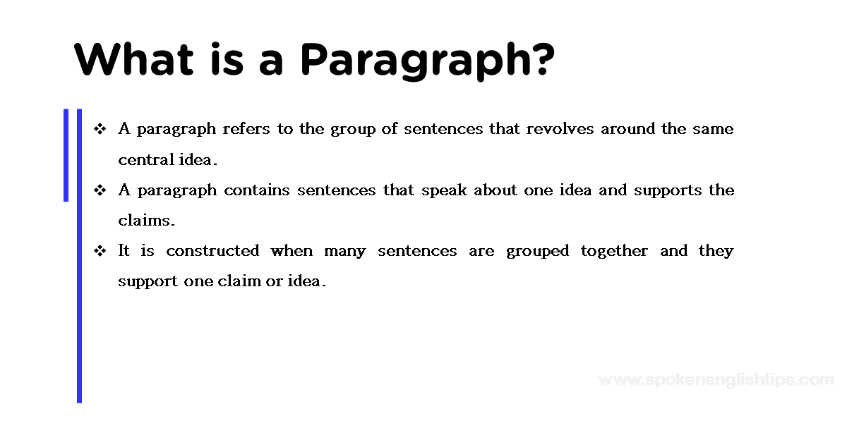 Organizing Sentences Around A Central Idea Creates A An