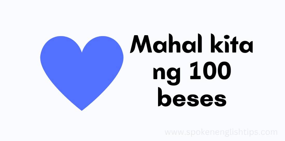 Mahal kita ng 100 beses