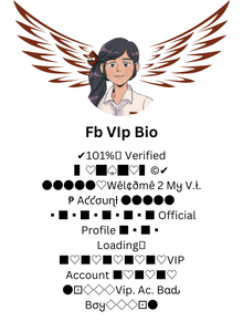 Facebook Bio Symbols For Vip Account
