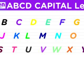 ABCD capital letter A to Z