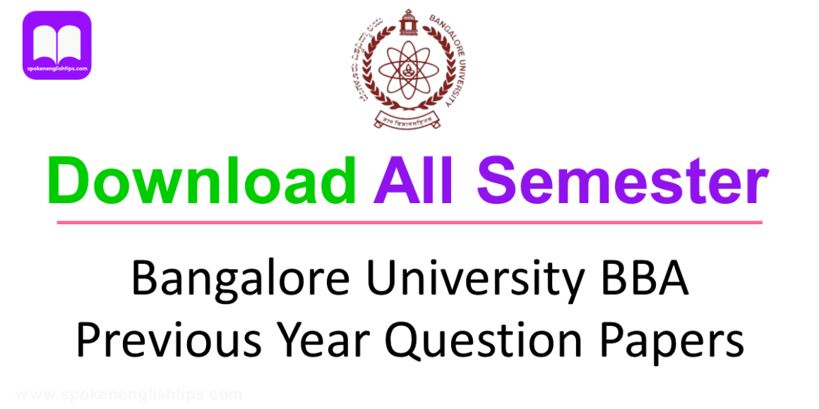 Bangalore University BBA Previous Year Question Papers