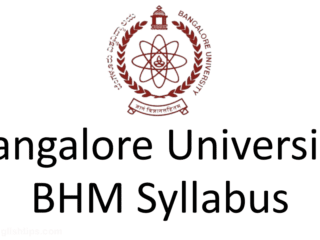 Bangalore University BHM Syllabus