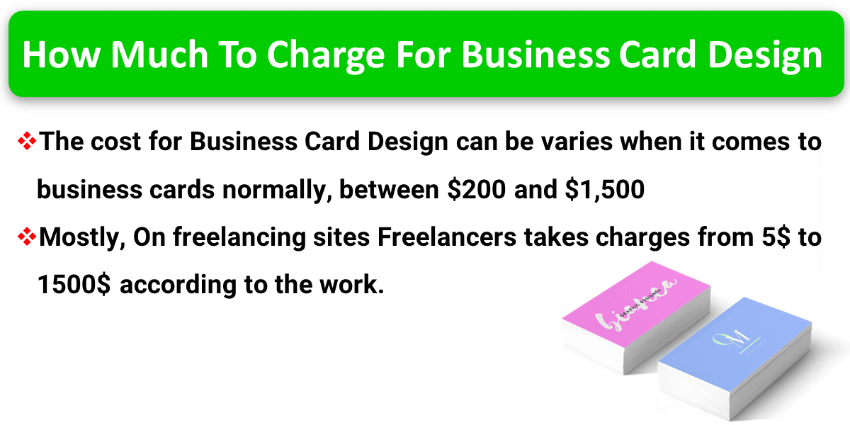 How Much To Charge For Business Card Design