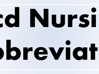 Scd Nursing Abbreviation