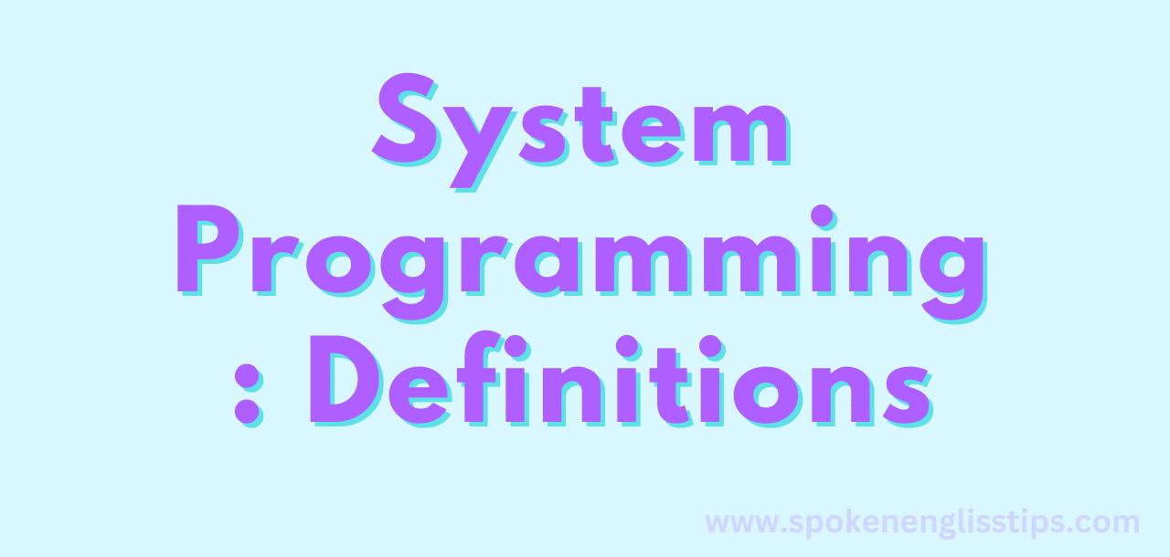 System Programming