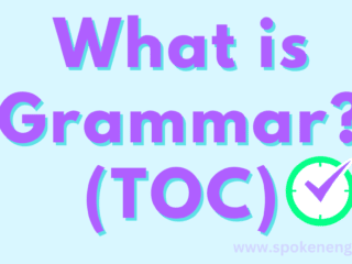 What is grammar in TOC