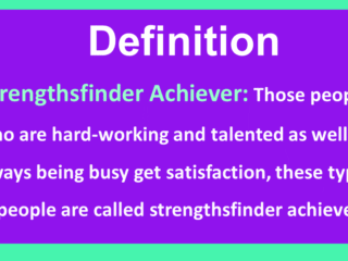 strengthsfinder achiever definition