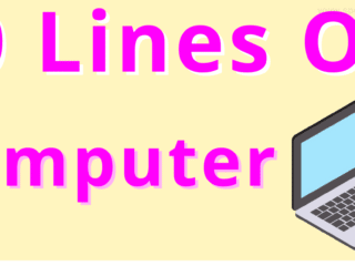 10 lines on computer