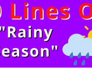 10 lines on rainy season