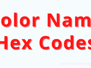 Color Name with Hex Code
