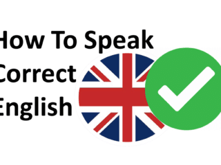 How To Speak Correct English