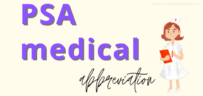 psa medical abbreviation