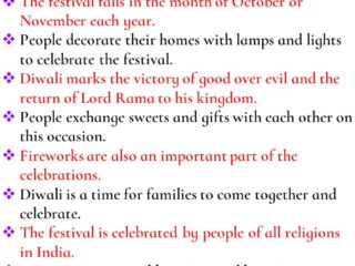 10 Lines On Diwali In English For Class 5