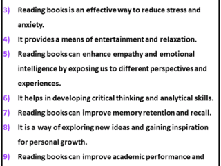 10 Lines On Importance of Reading Books